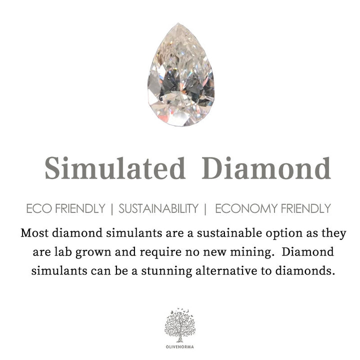 Olivenorma "Gypsophila" Simulated Diamond Heart Ring - image 7