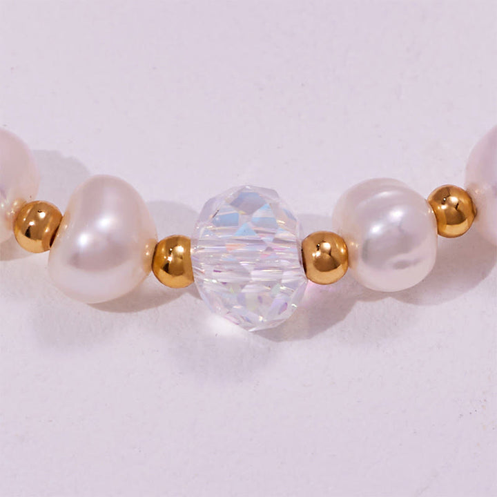 Olivenorma Freshwater Pearl Beads Heart Amethyst Pendant Bracelet - image 4