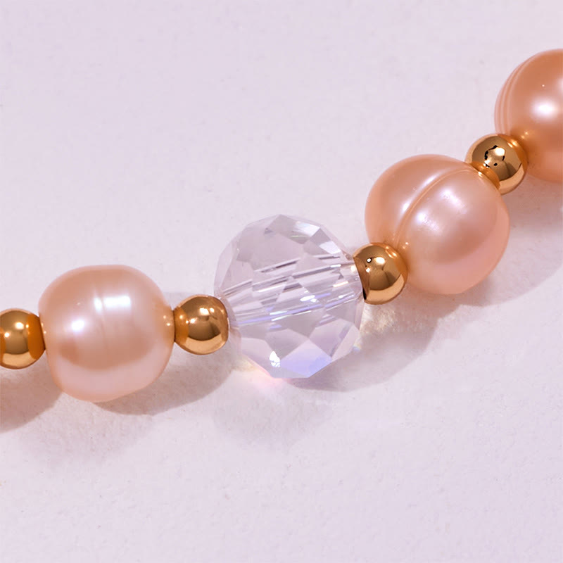 Olivenorma Freshwater Pearl Beads Amethyst Pendant Bracelet - image 4