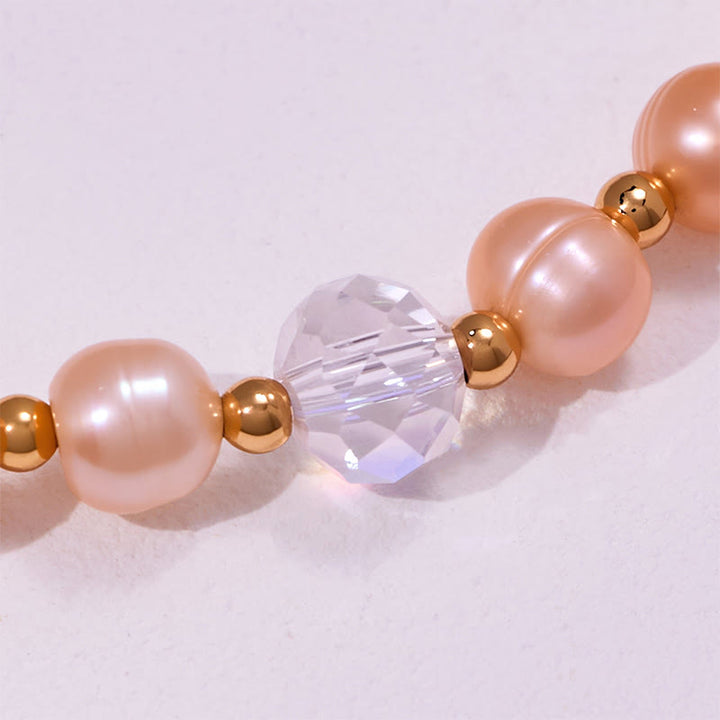 Olivenorma Freshwater Pearl Beads Amethyst Pendant Bracelet - image 4