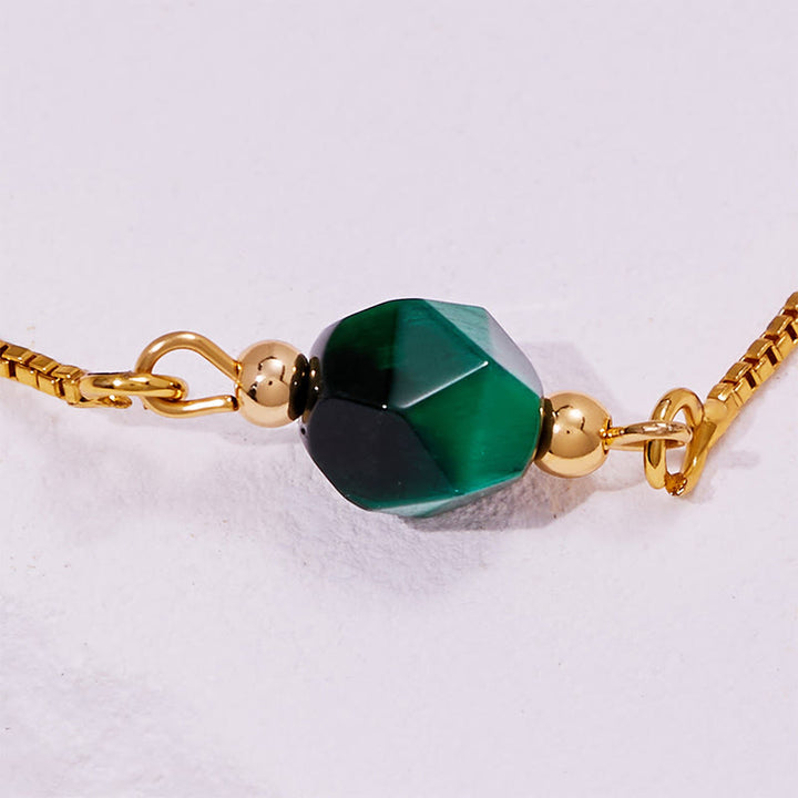 Olivenorma Faceted Green Tiger Eye Beaded Bracelet - image 10