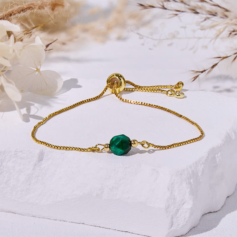 Olivenorma Faceted Green Tiger Eye Beaded Bracelet - image 9