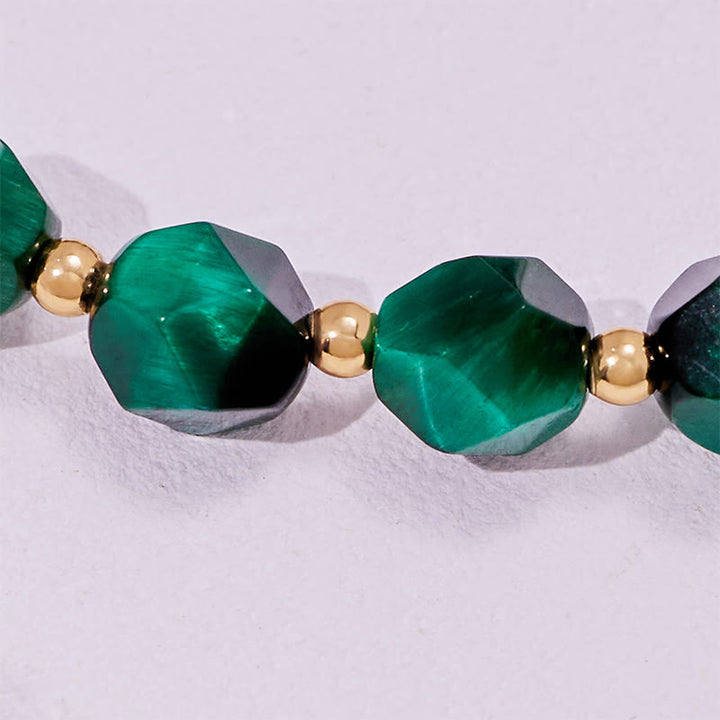 Olivenorma Faceted Green Tiger Eye Beaded Bracelet - image 6