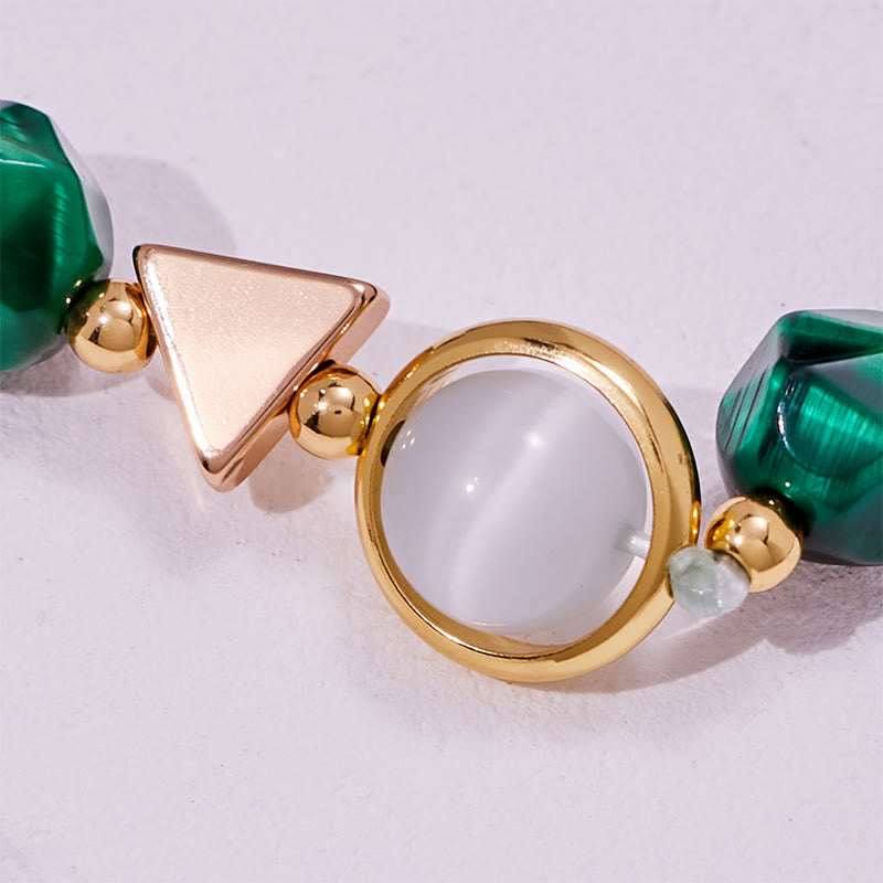 Olivenorma Faceted Green Tiger Eye Beaded Bracelet - image 7