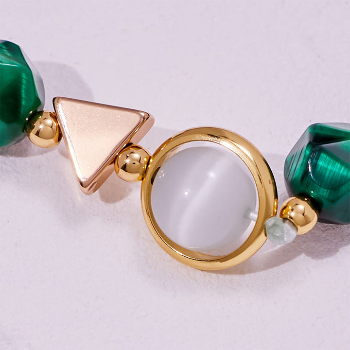 Olivenorma Faceted Green Tiger Eye Beaded Bracelet - image 7