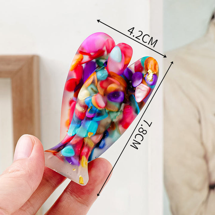 Olivenorma Crystal Epoxy Angel Gemstone Decoration - image 27