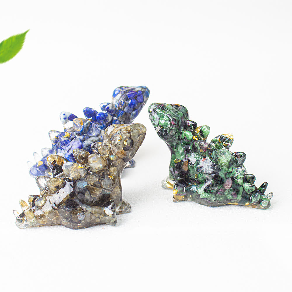 Olivenorma Crystal Epoxy Cute Little Dinosaur Gemstone Decoration - image 1