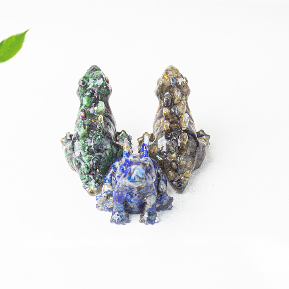 Olivenorma Crystal Epoxy Cute Little Dinosaur Gemstone Decoration - image 28