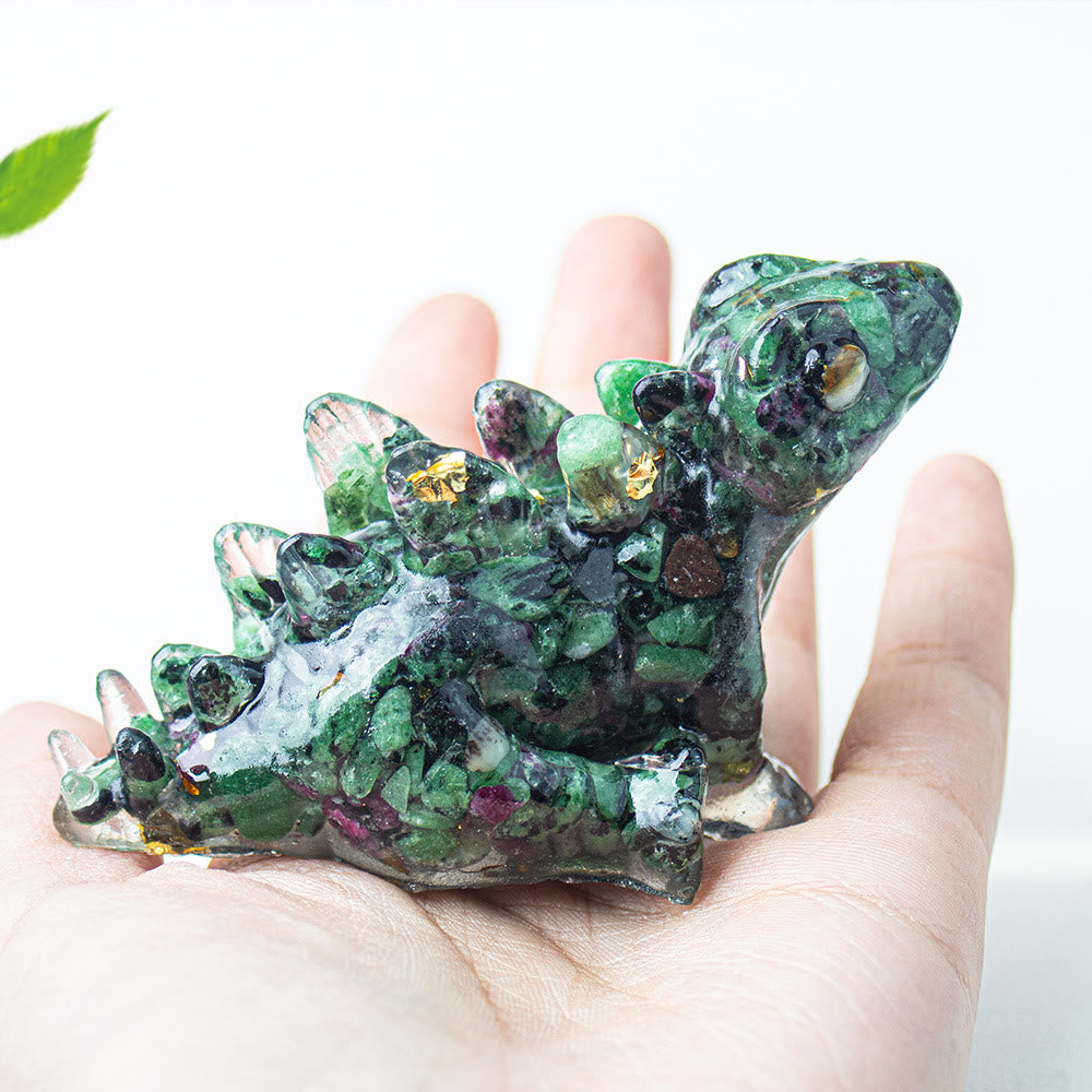 Olivenorma Crystal Epoxy Cute Little Dinosaur Gemstone Decoration - image 0