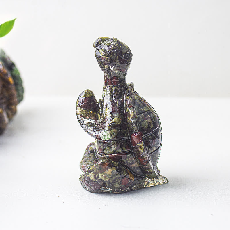 Olivenorma Crystal Epoxy Meditating Turtle Gemstone Decoration - image 21