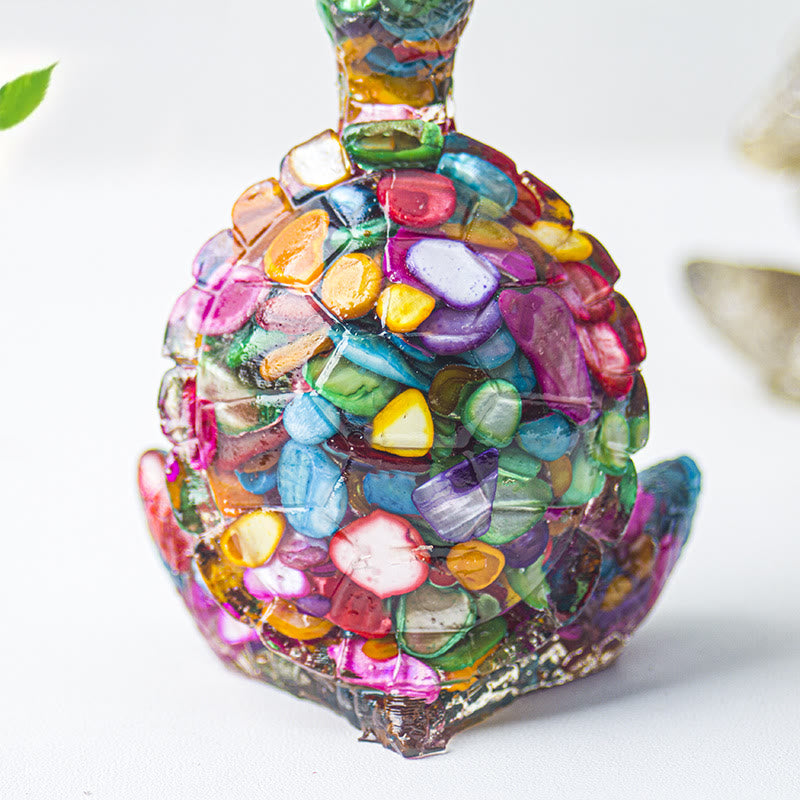 Olivenorma Crystal Epoxy Meditating Turtle Gemstone Decoration - image 52