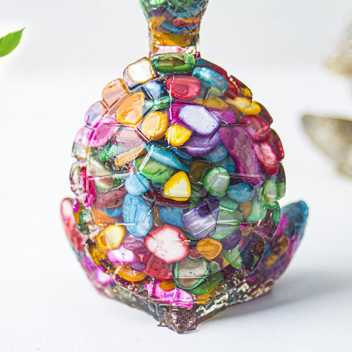 Olivenorma Crystal Epoxy Meditating Turtle Gemstone Decoration - image 52