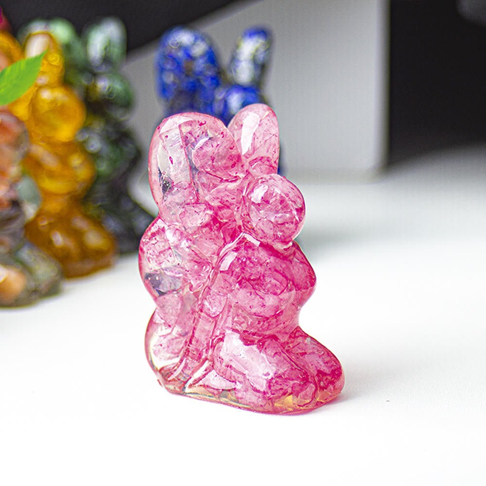 Olivenorma Crystal Epoxy Butterfly Fairy Gemstone Decoration - Pink Crystal - image 30