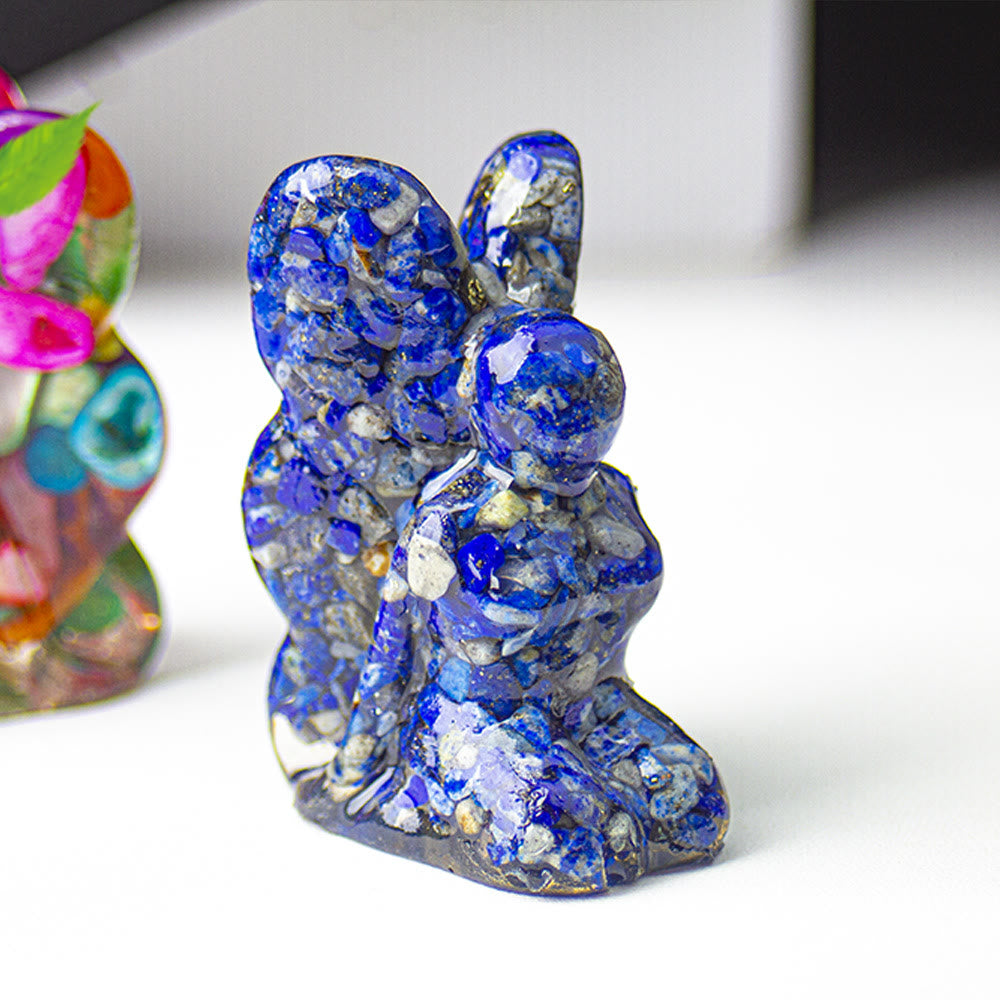Olivenorma Crystal Epoxy Butterfly Fairy Gemstone Decoration - Lapis Lazuli - image 22