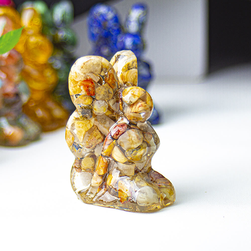 Olivenorma Crystal Epoxy Butterfly Fairy Gemstone Decoration - Crazy Agate - image 49