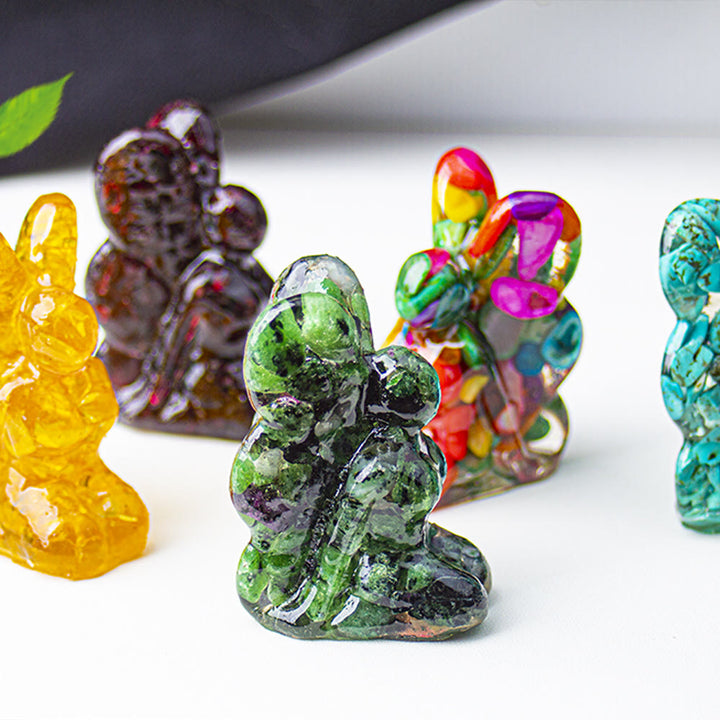 Olivenorma Crystal Epoxy Butterfly Fairy Gemstone Decoration - image 0