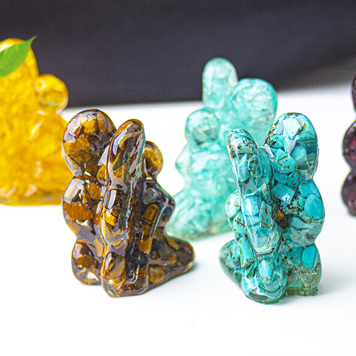 Olivenorma Crystal Epoxy Butterfly Fairy Gemstone Decoration - image 1