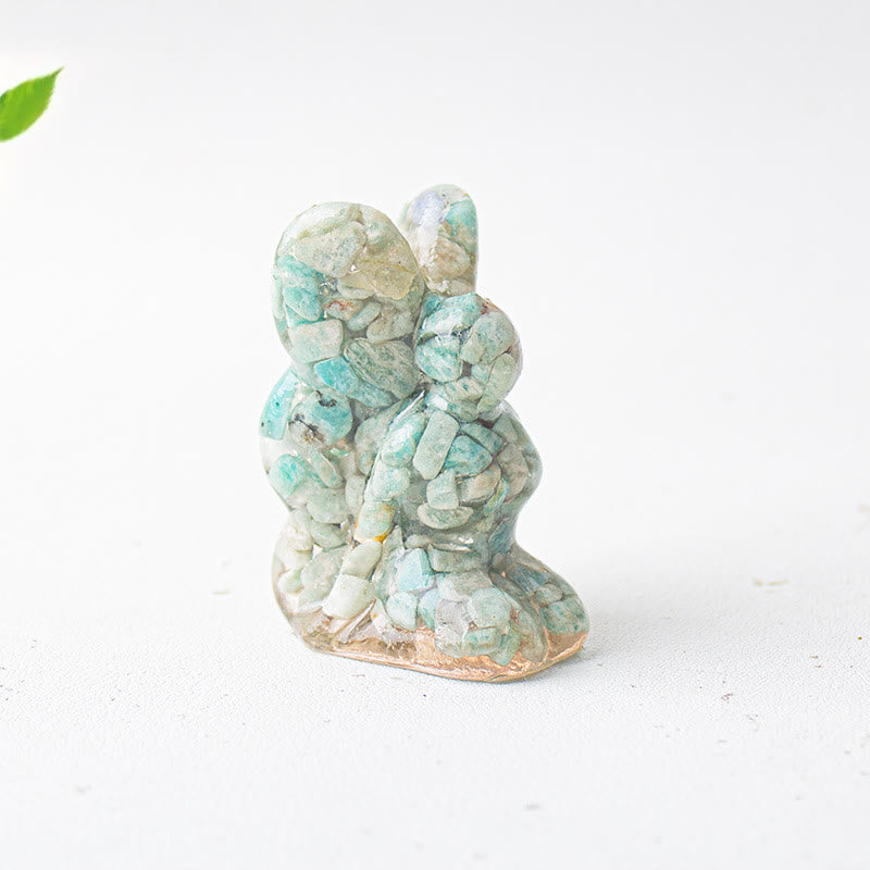 Olivenorma Crystal Epoxy Butterfly Fairy Gemstone Decoration - mazonite - image 2