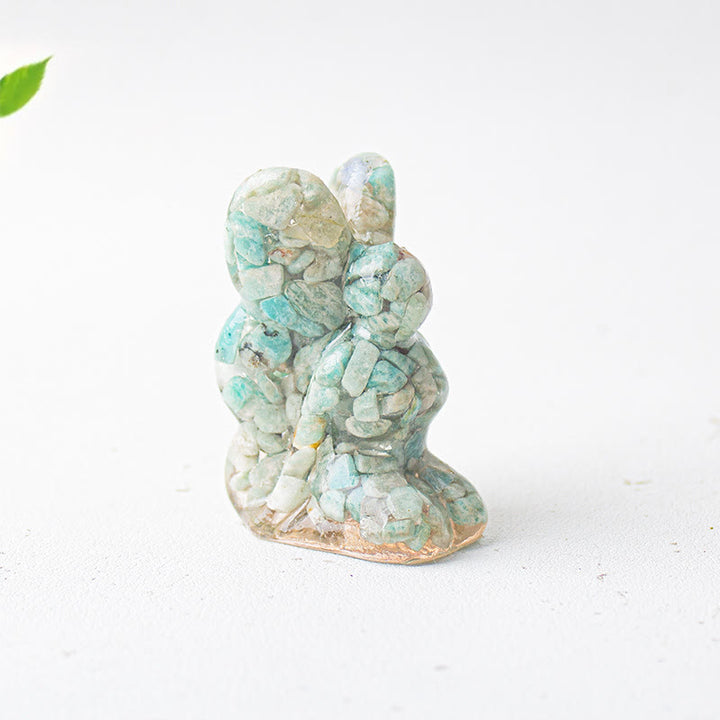 Olivenorma Crystal Epoxy Butterfly Fairy Gemstone Decoration - mazonite - image 2