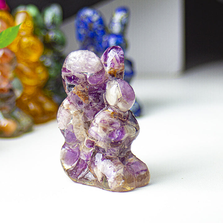 Olivenorma Crystal Epoxy Butterfly Fairy Gemstone Decoration - Charoite - image 10