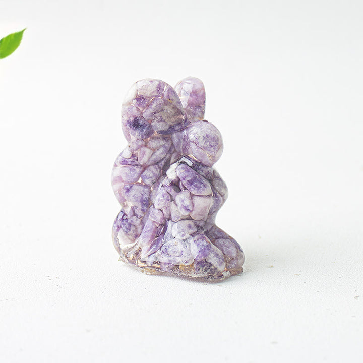 Olivenorma Crystal Epoxy Butterfly Fairy Gemstone Decoration - Lepidolite - image 24