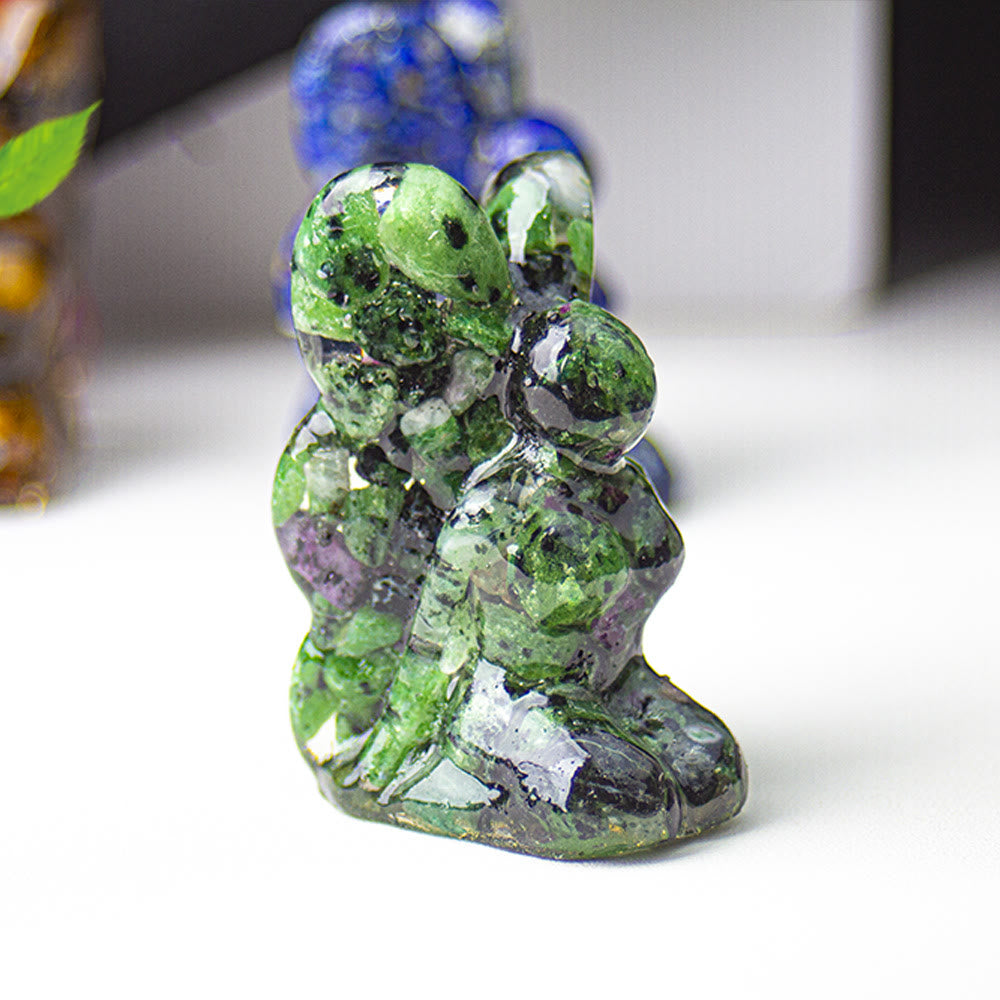 Olivenorma Crystal Epoxy Butterfly Fairy Gemstone Decoration - Ruby Zoisite - image 38