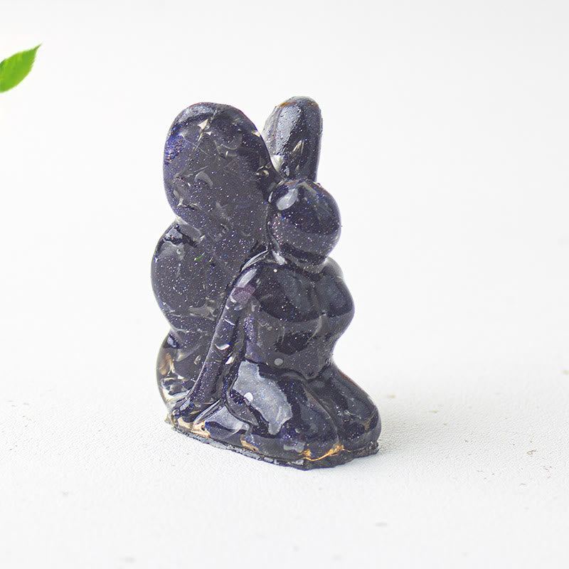 Olivenorma Crystal Epoxy Butterfly Fairy Gemstone Decoration - Blue Sandstone - image 8