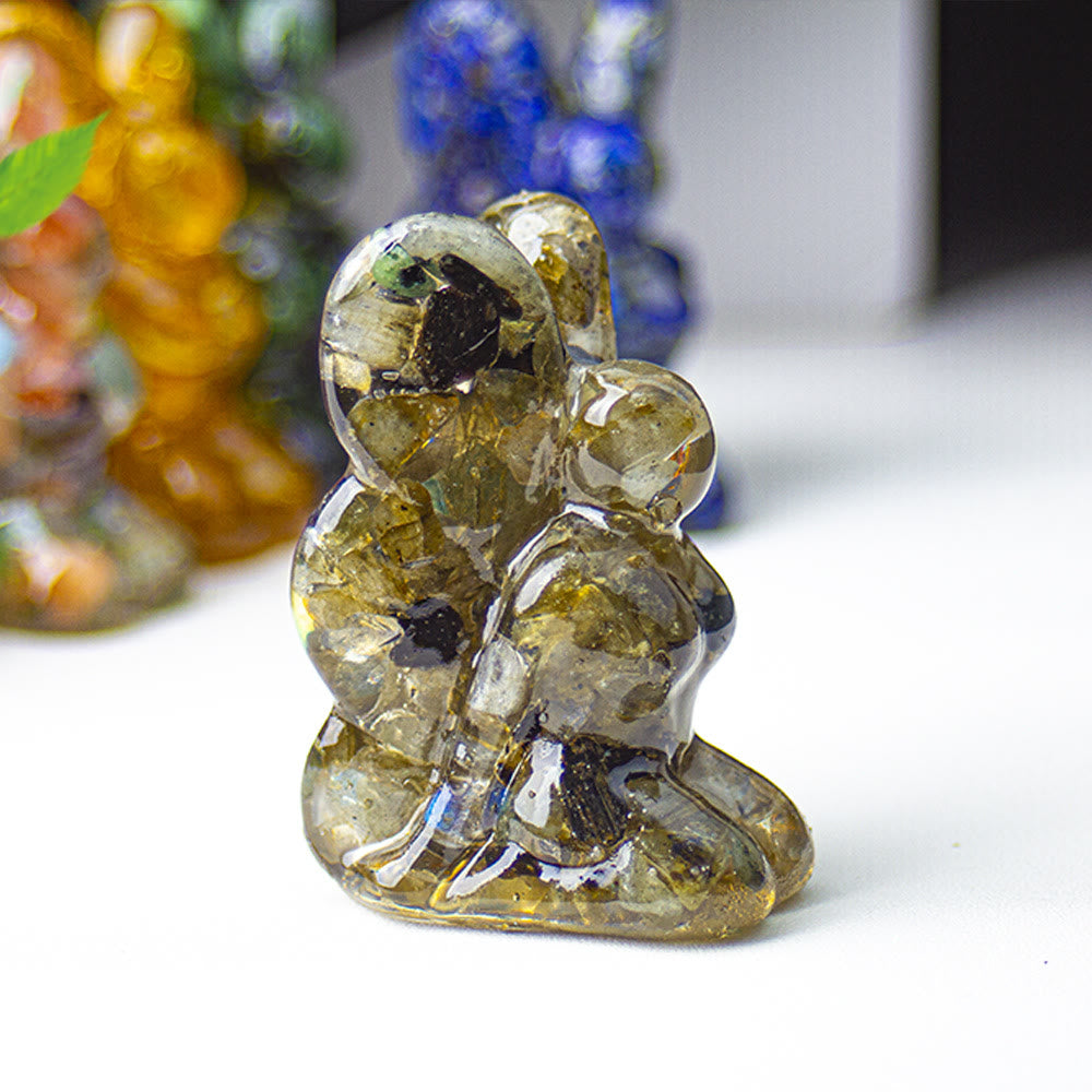 Olivenorma Crystal Epoxy Butterfly Fairy Gemstone Decoration - Labradorite - image 20