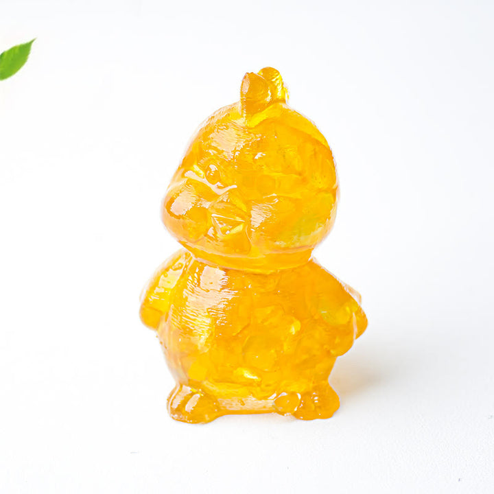 Olivenorma Crystal Epoxy Chick Gemstone Decoration - Citrine - image 8