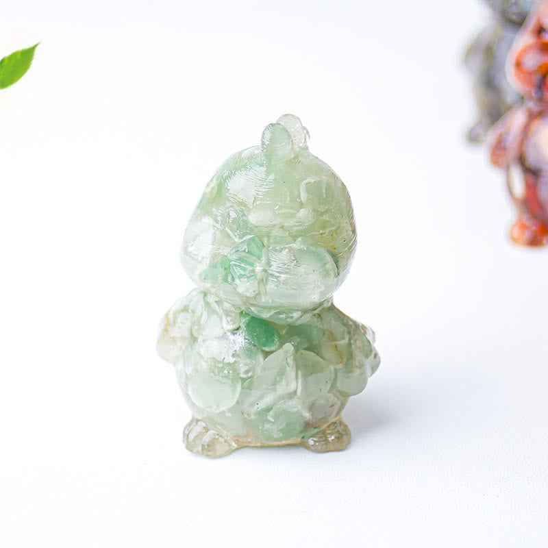 Olivenorma Crystal Epoxy Chick Gemstone Decoration - Green Aventurine - image 18