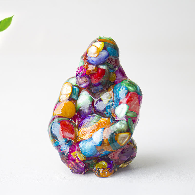 Olivenorma Crystal Epoxy Gorilla Gemstone Decoration - Colored Shells - image 50