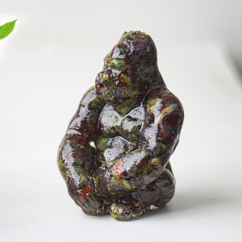 Olivenorma Crystal Epoxy Gorilla Gemstone Decoration - Dragon Blood Stone - image 14