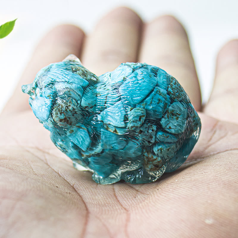 Olivenorma Crystal Epoxy Fighting Cats Gemstone Decoration - image 44