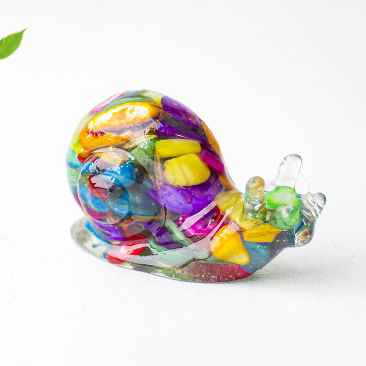 Olivenorma Crystal Epoxy Snail Gemstone Decoration - Colored Shells - image 45