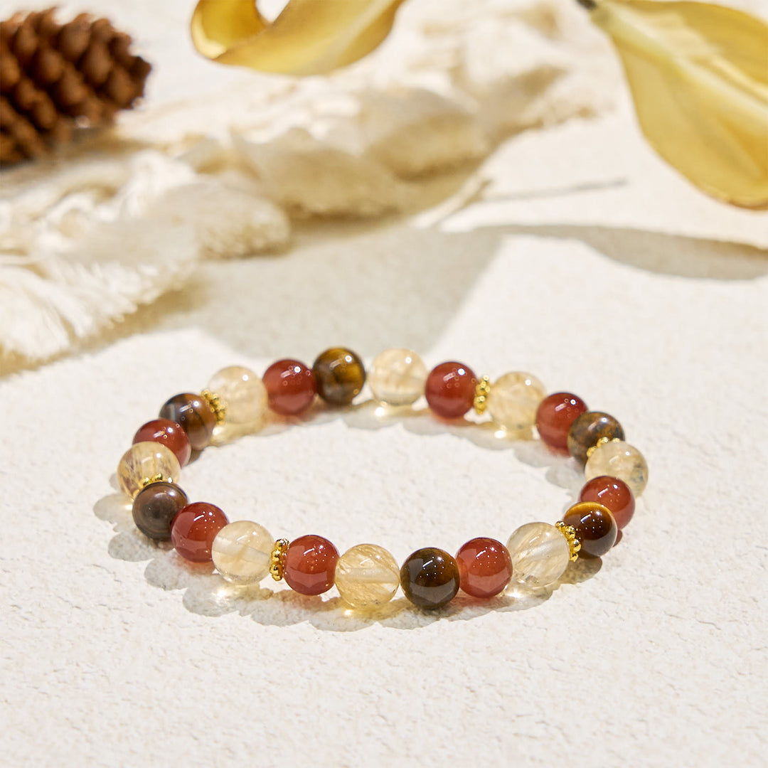 Olivenorma "Aurelian Strand" Wealth & Career Attraction Gemstone Bracelet​​ - image 5