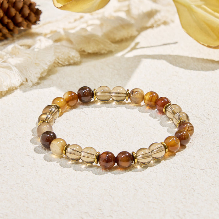Olivenorma "Amber Lume" Wisdom Gemstone Bracelet - Natural Stone - image 0