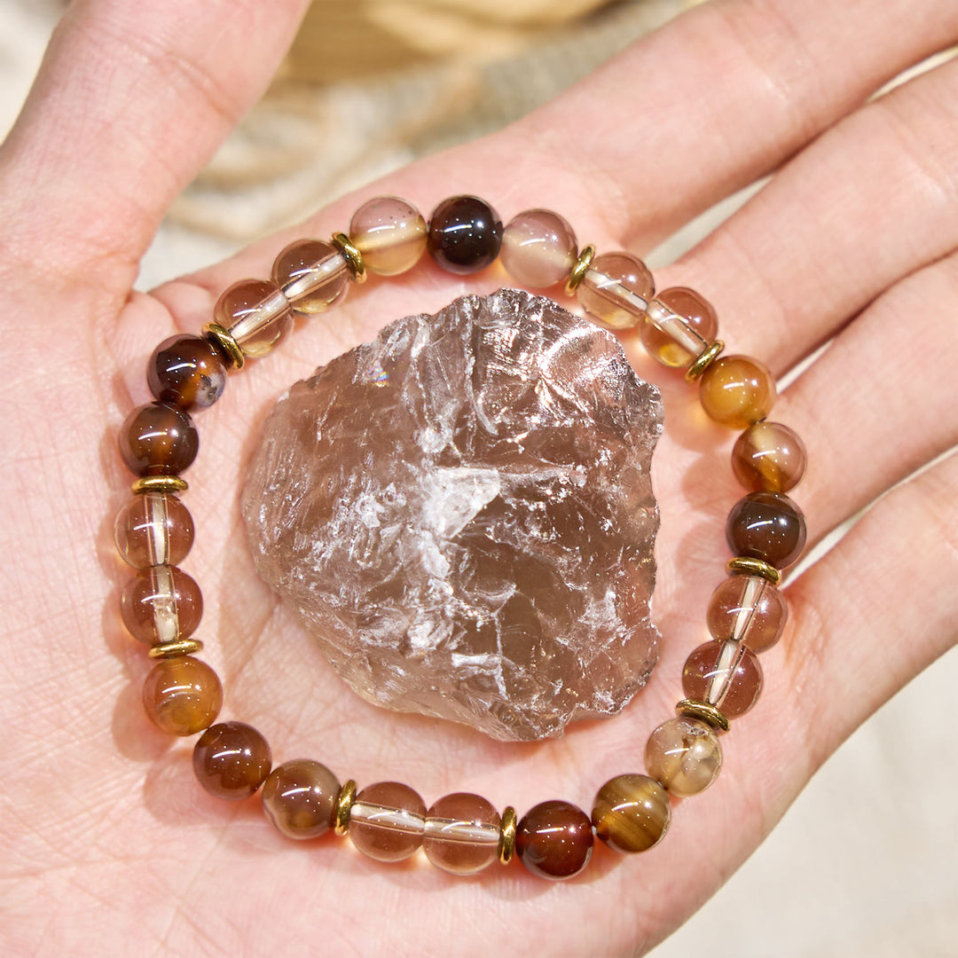 Olivenorma "Amber Lume" Wisdom Gemstone Bracelet - image 2