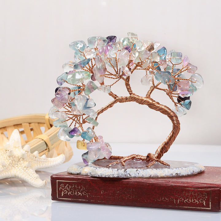 Olivenorma Natural Crystal Stone Feng Shui Tree - Fluorite - image 7