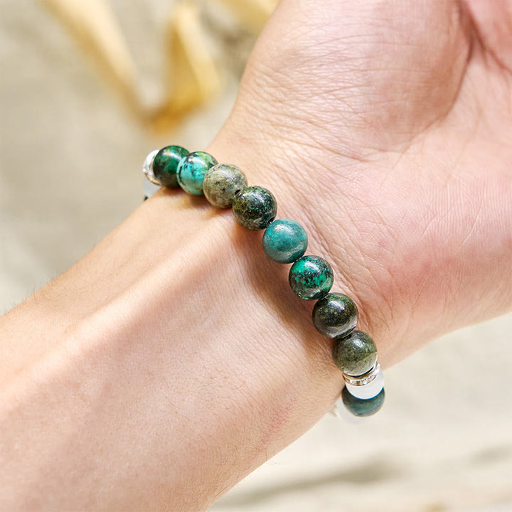 Olivenorma "Serenite Flow​" African Turquoise Calm & Purify Essential Oil Bracelet - image 6