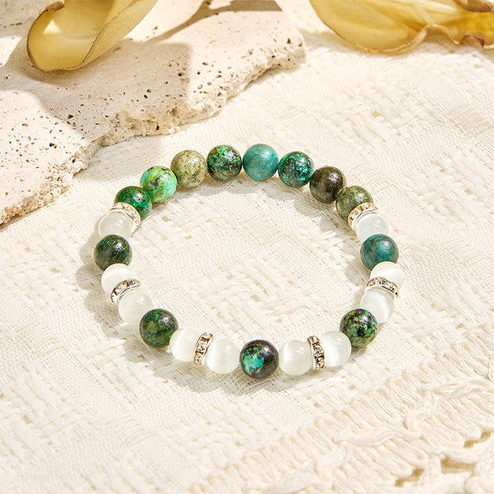 Olivenorma "Serenite Flow​" African Turquoise Calm & Purify Essential Oil Bracelet - image 9