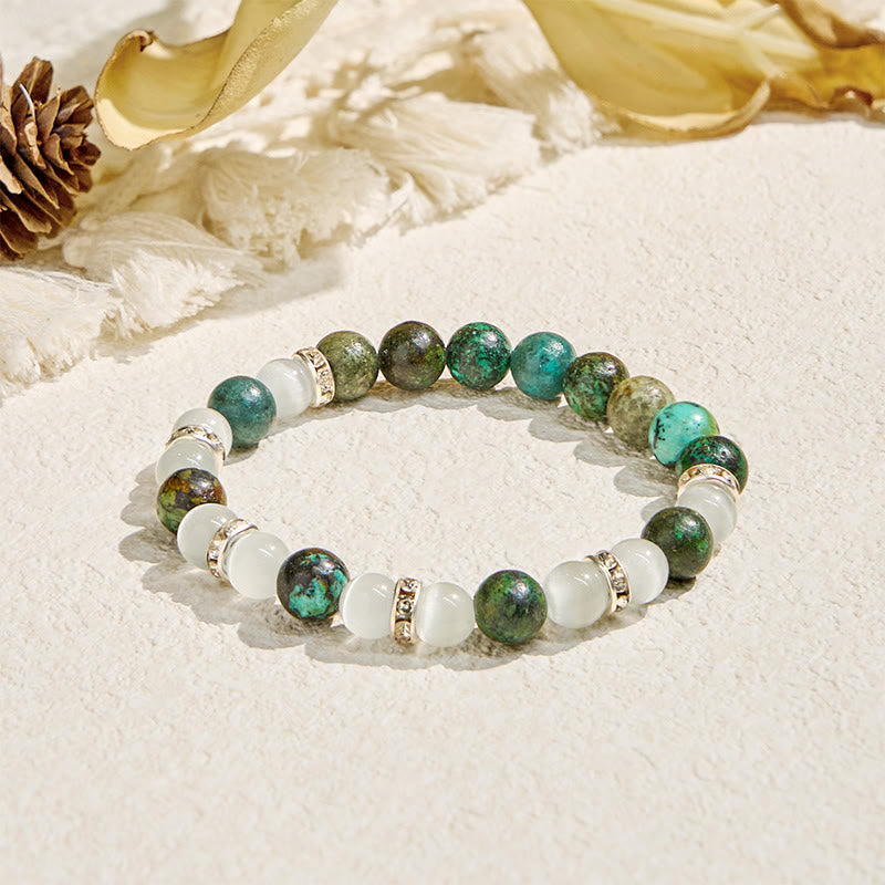 Olivenorma "Serenite Flow​" African Turquoise Calm & Purify Essential Oil Bracelet - Bracelet Only​ - image 4