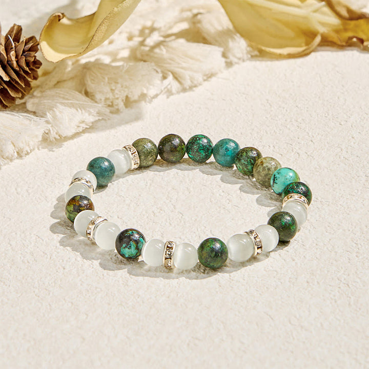 Olivenorma "Serenite Flow​" African Turquoise Calm & Purify Essential Oil Bracelet - Bracelet Only​ - image 4