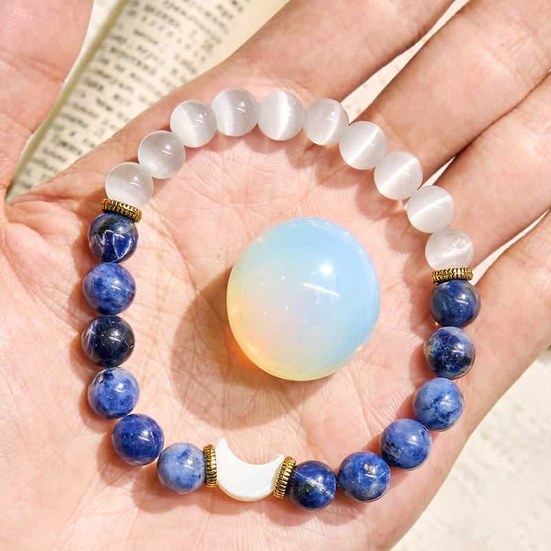 Olivenorma "Moon & Tide​" Balance Emotions Crescent Essential Oil Bracelet - image 6