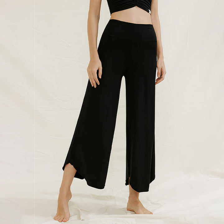 Olivenorma Plain Color Soft Flare Nylon Women's  Yoga Lounge Pants - image 5