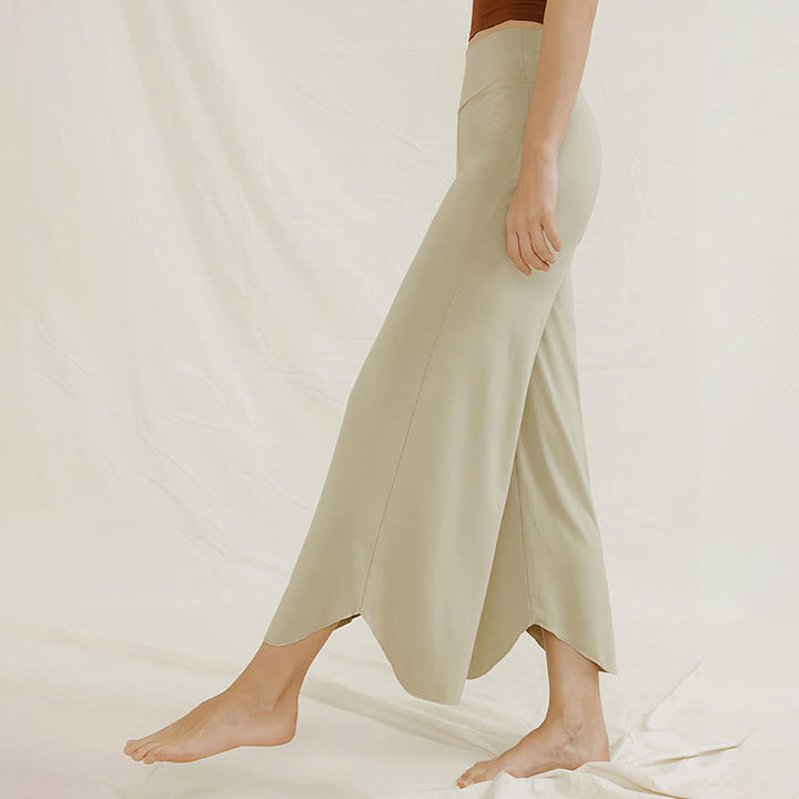 Olivenorma Plain Color Soft Flare Nylon Women's  Yoga Lounge Pants - image 3