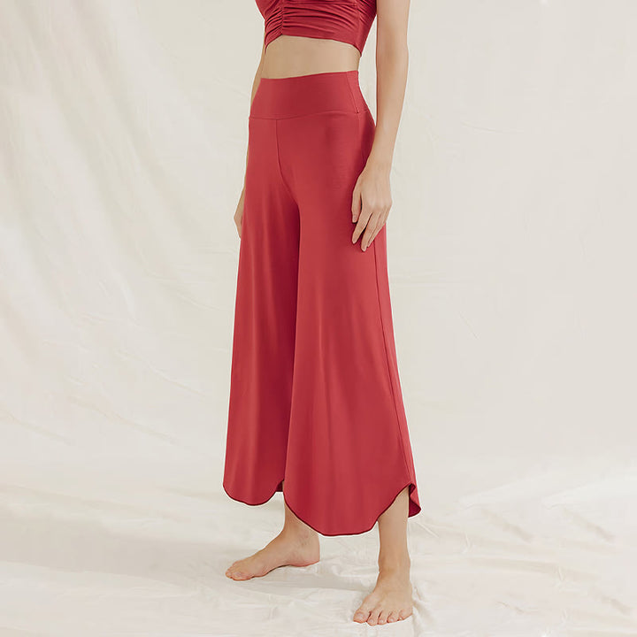 Olivenorma Plain Color Soft Flare Nylon Women's  Yoga Lounge Pants - image 12