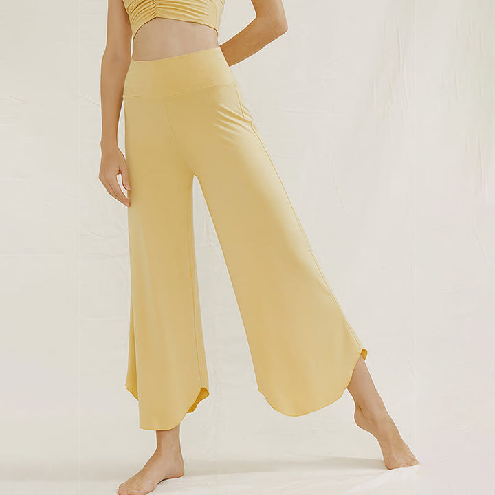 Olivenorma Plain Color Soft Flare Nylon Women's  Yoga Lounge Pants - image 8