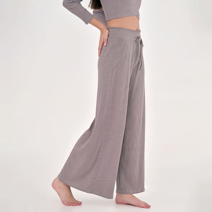 Olivenorma Plain Color Casual High-Waist Relaxed Women's Yoga Pants - image 15