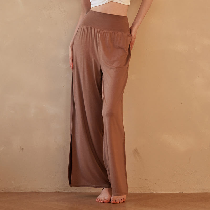 Olivenorma Gradient Zen Lightweigh Modal  Women's Flow Yoga Pants - Brown - XL - image 7