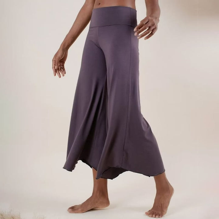 Olivenorma Plain Color High-Waist Yoga Cropped Women's Flare Pants - image 4